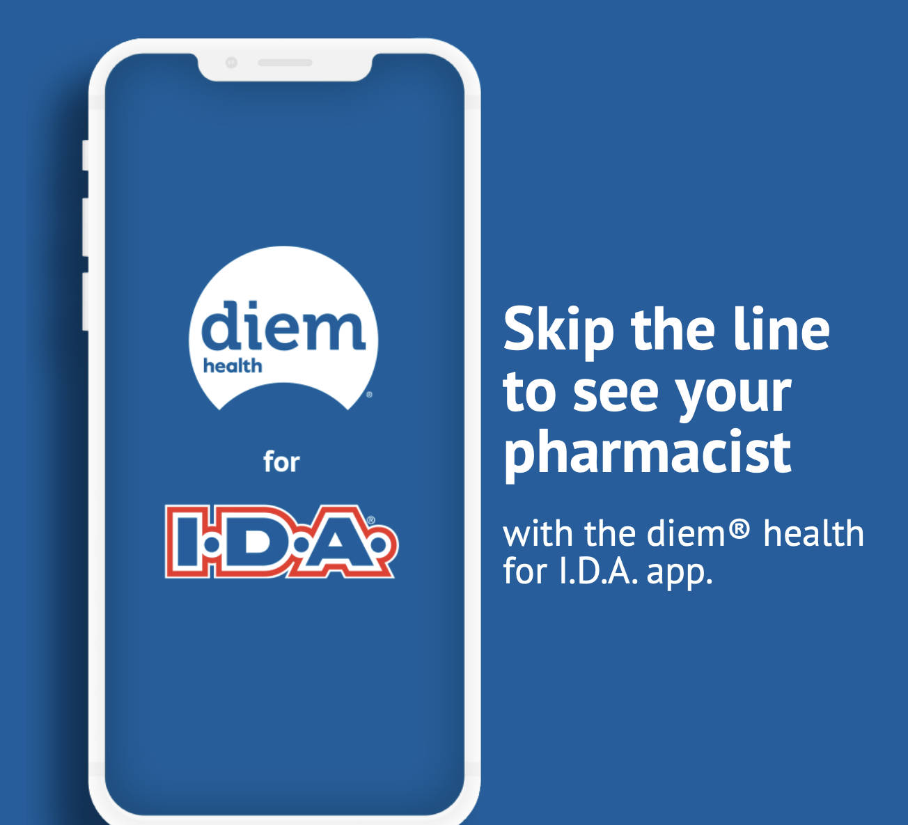 Get the Diem health app for IDA